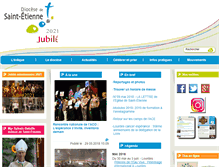 Tablet Screenshot of diocese-saintetienne.fr